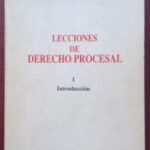 Lecciones de Derecho Procesal