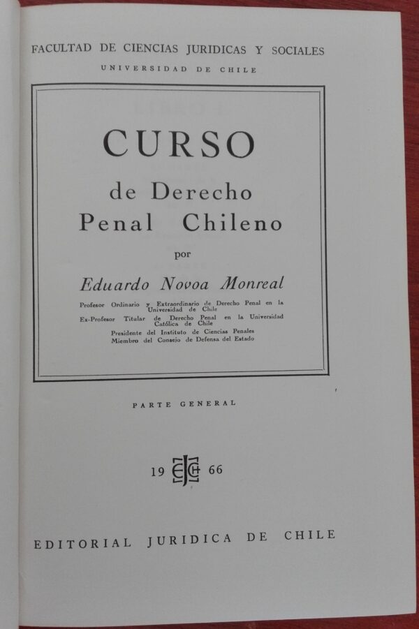 Curso de Derecho Penal Chileno  Tomo II ( USADO)