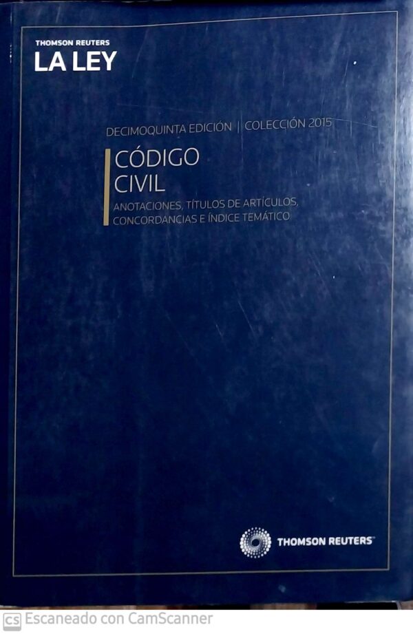CÓDIGO CIVIL. ANOTACIONES Y CONCORDANCIAS. ÍNDICE TEMÁTICO.