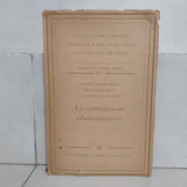 Lo Contencioso Administrativo. ( USADO)