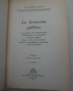 La Licitación Publica. usado bien cuidado