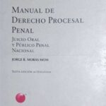 Manual de Derecho Procesal Penal Juicio oral y Publico Penal Nacional Secta edición