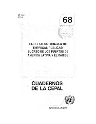 LA REESTRUCTURACIÓN DE EMPRESAS PUBLICAS: EL CASO DE LOS PUERTOS DE AMÉRICA LATINA Y EL CARIBE