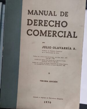 MANUAL DE DERECHO COMERCIAL - Tercera Edición