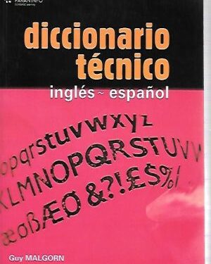 DICCIONARIO TÉCNICO. INGLES-ESPAÑOL