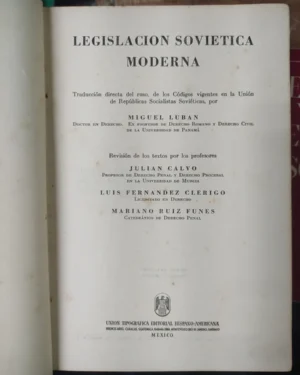 Legislación Soviética Moderna