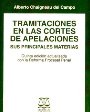 Tramitaciones en las Cortes de Apelaciones. Sus Principales Materias