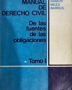Manual de Derecho Civil : De las Fuentes de las Obligaciones, Tomo I