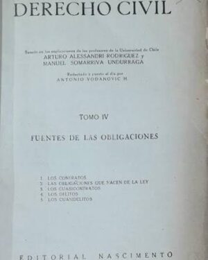 Curso de Derecho Civil. Tomo IV: Fuentes de las Obligaciones