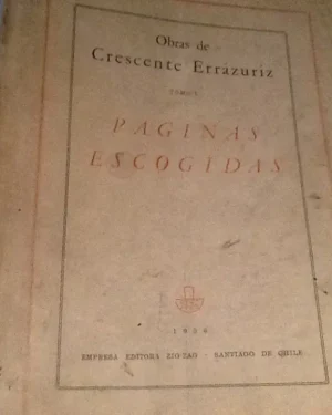 Obras De Crescente Errázuriz - Tres Tomos