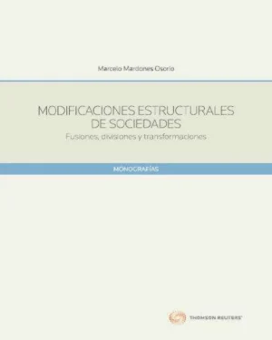 MODIFICACIONES ESTRUCTURALES DE SOCIEDADES