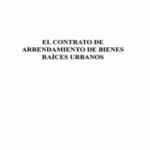 Contrato de Arrendamiento Bienes Raíces Urbanos