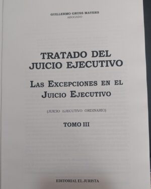 TRATADO DEL JUICIO EJECUTIVO- Tomo III